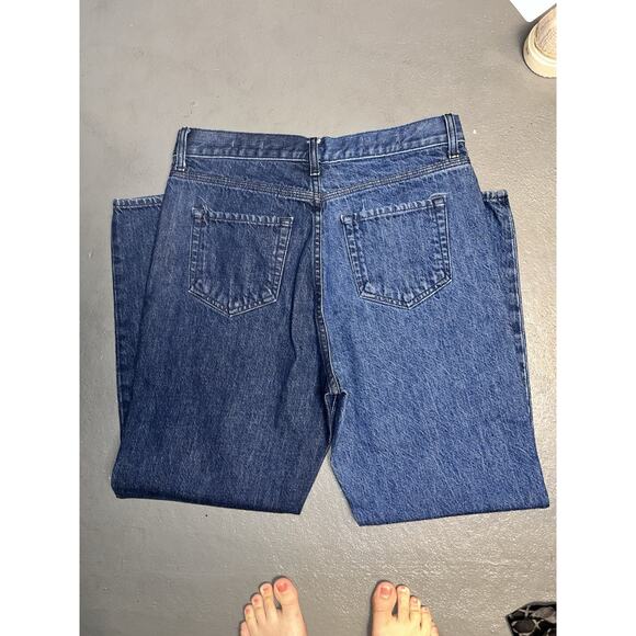 BLDWN Vintage Straight Jean Two Tone Blue Denim Size 29 Women's - Picture 2 of 8